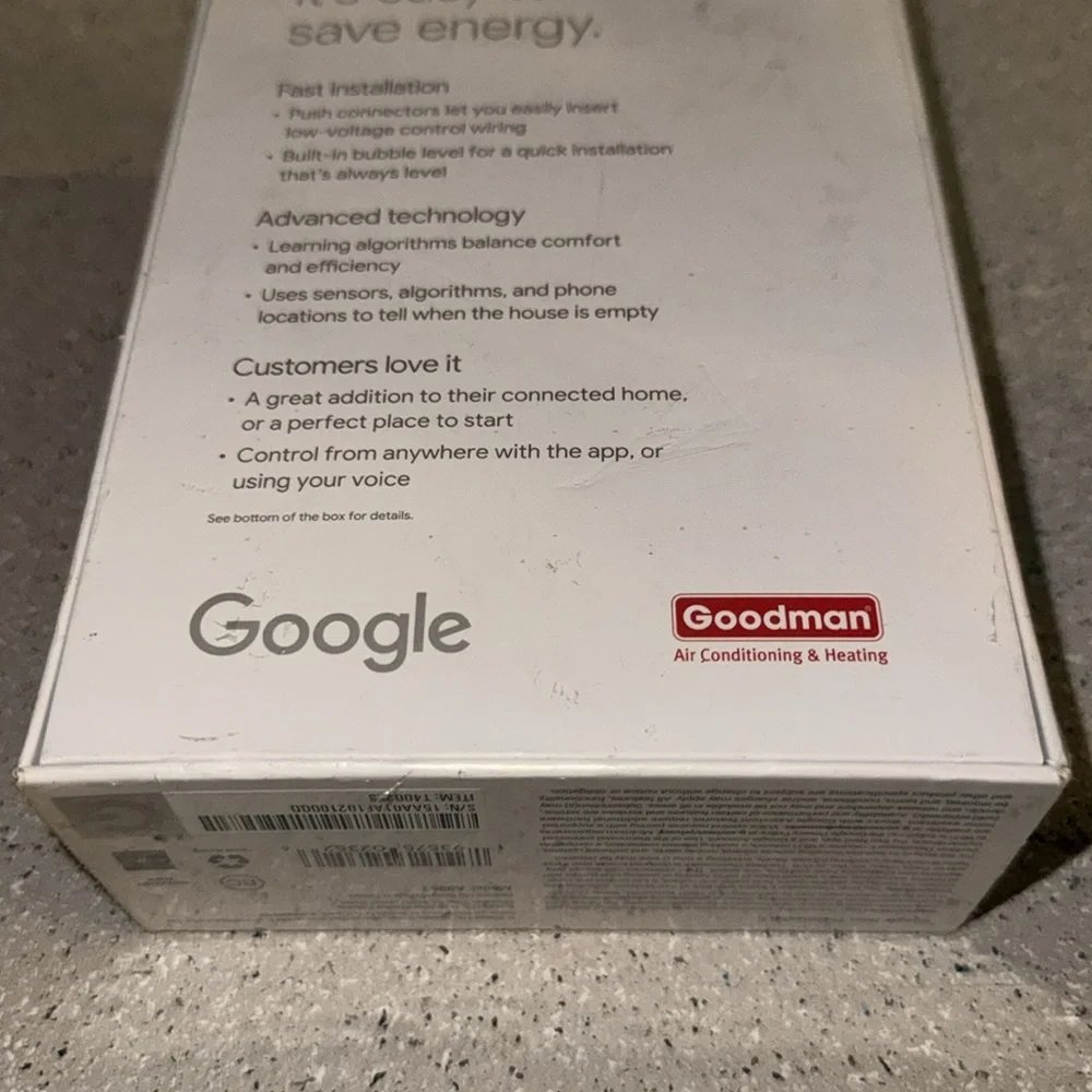 Google Nest Thermostat E Nest Pro Edition New in Box‎